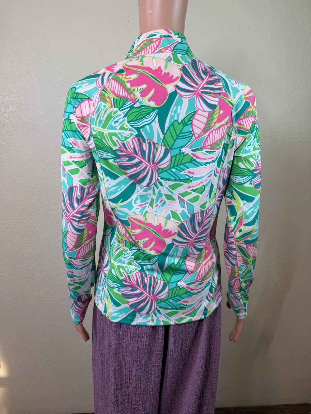Sigrid Olsen Women’s S Full Zip Tropical Floral Golf Tennis Jacket Pockets - Picture 7 of 16
